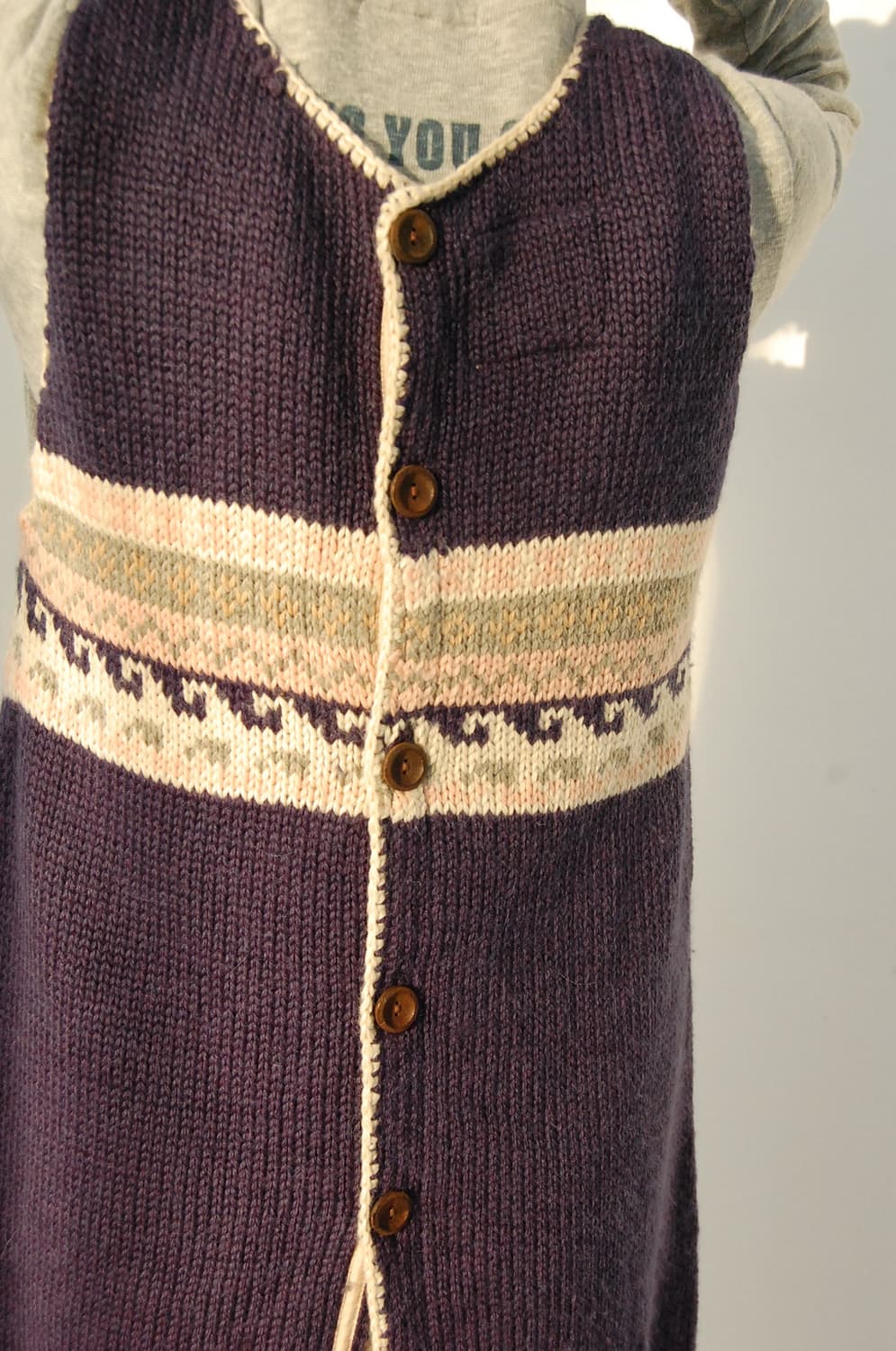 Denim dungaree knit one piece 상품이미지6