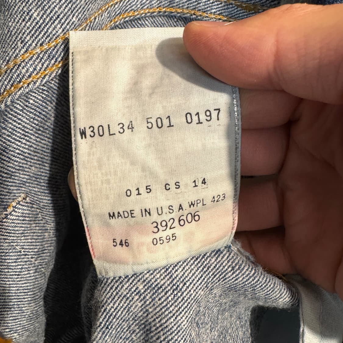 90s Levis 501 Denim Pants Made In USA 상품이미지6