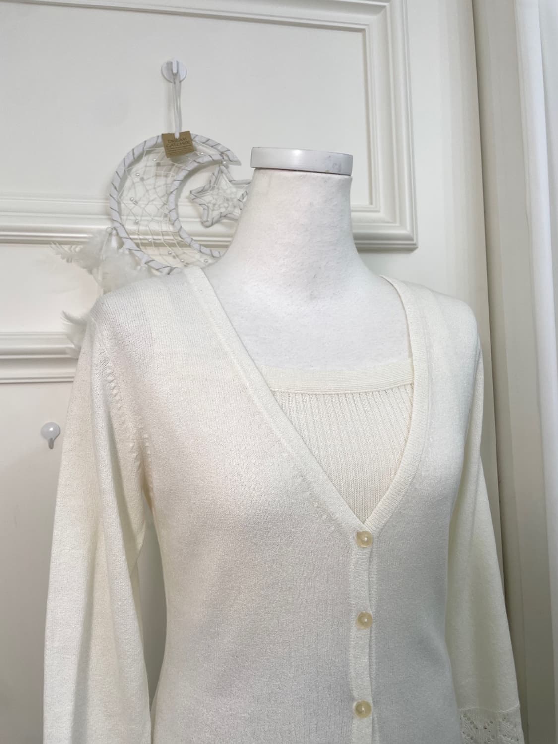 ivory crochet point v-neck cardigan&ivor 상품이미지6