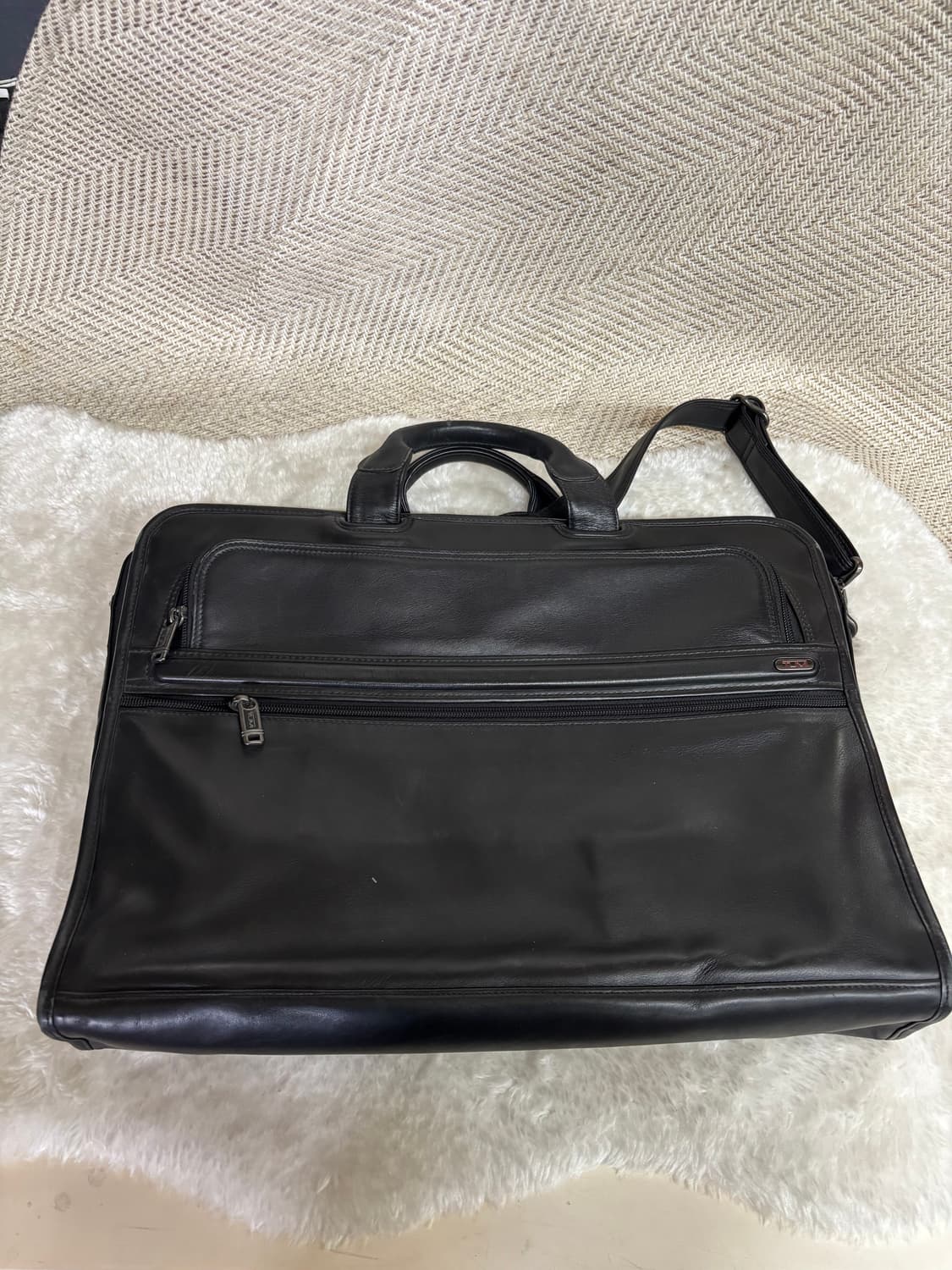 투미(TUMI)클래식한 가죽 브리프 케이스(서류 가방) 상품이미지1