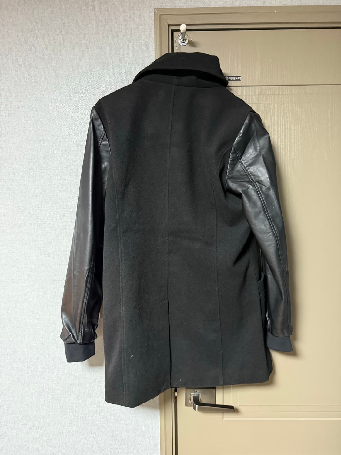 (Vintage) 사선 드레이프 버튼 코트 상품이미지2