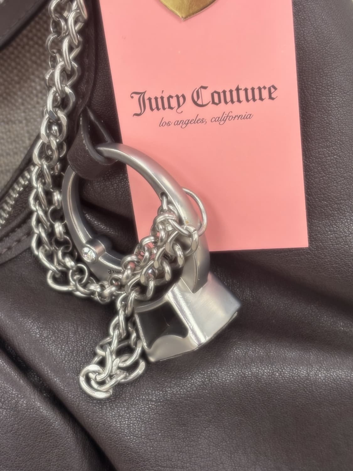 쥬시꾸뛰르 밤색 숄더백/y2k/빈티지 스타일/갸루/희귀매물 상품이미지2