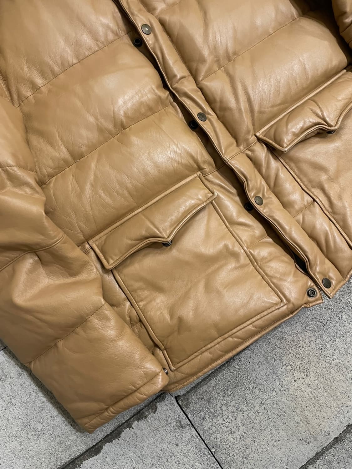 빈티지 가죽 패딩  상품이미지5