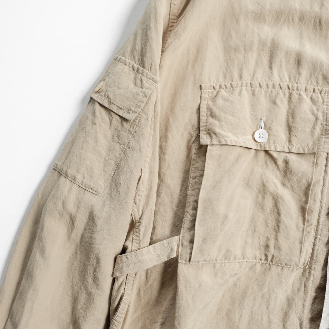 캡틴선샤인 21SS 실크 린넨 필드 셔츠 자켓 38(100-105)사이즈 상품이미지7