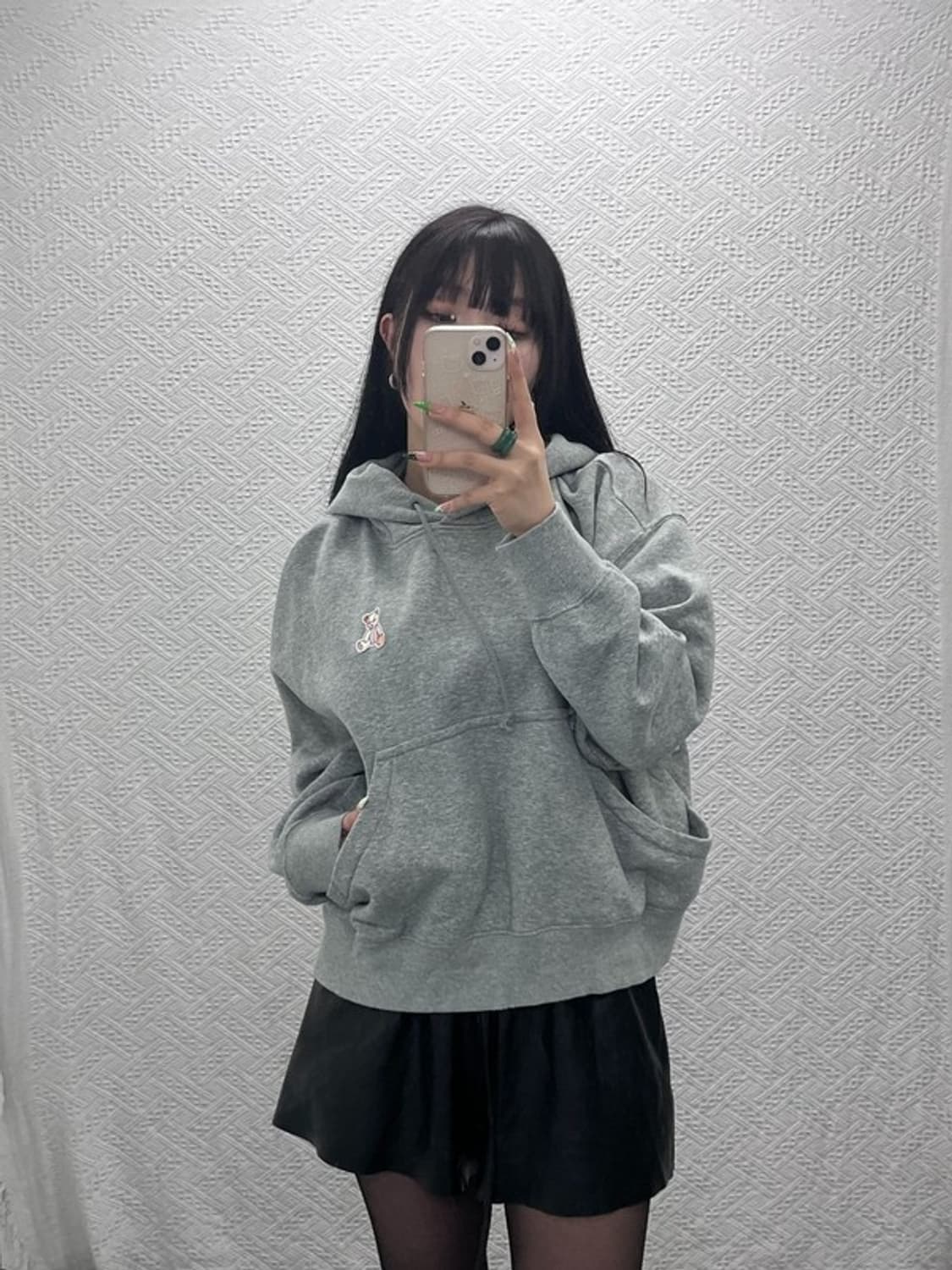 나이키 키치 베어 패치 풀오버 기모 후드티 M C09241 상품이미지2