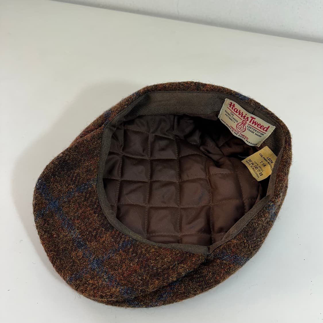 58 해리스트위드 체크 헌팅캡 상품이미지1