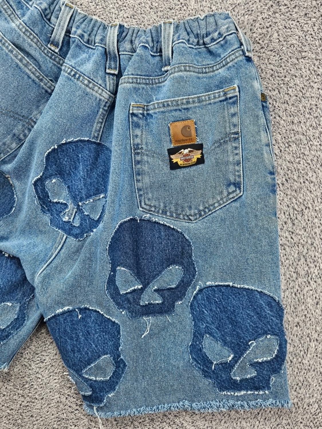 칼하트X할리데이비슨 커스텀 데님 쇼츠 반바지 ( 42" ) / 11645 상품이미지10