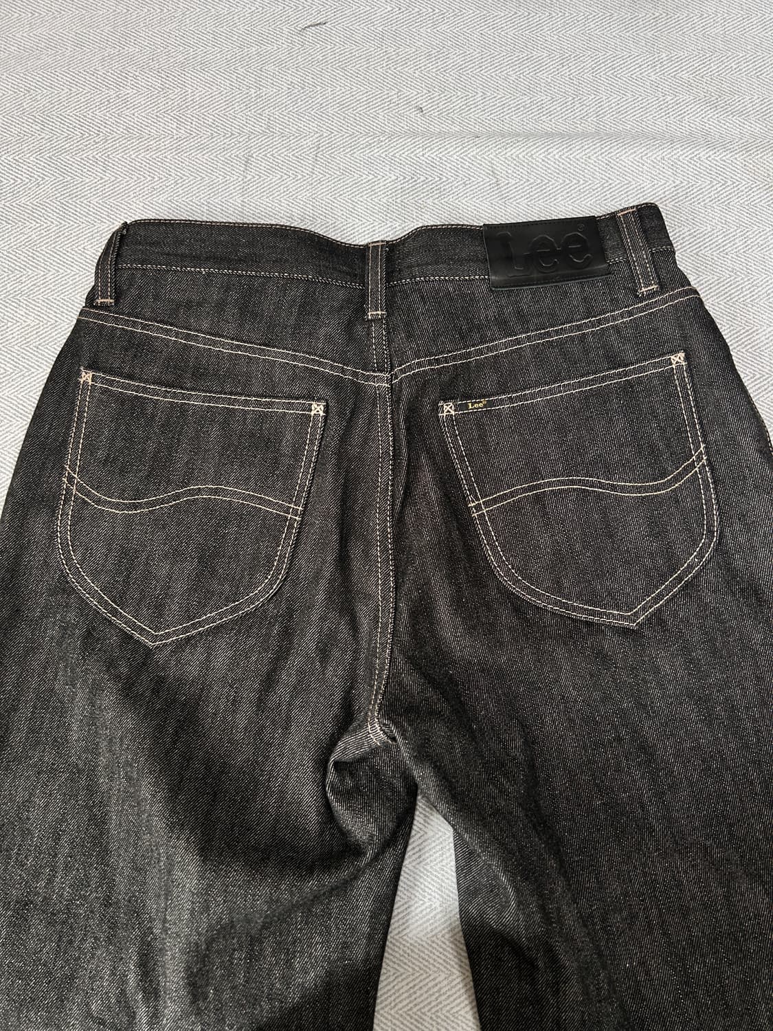 Lee 리 블랙 데님팬츠 청바지 30인치 스트레이트핏 상품이미지4