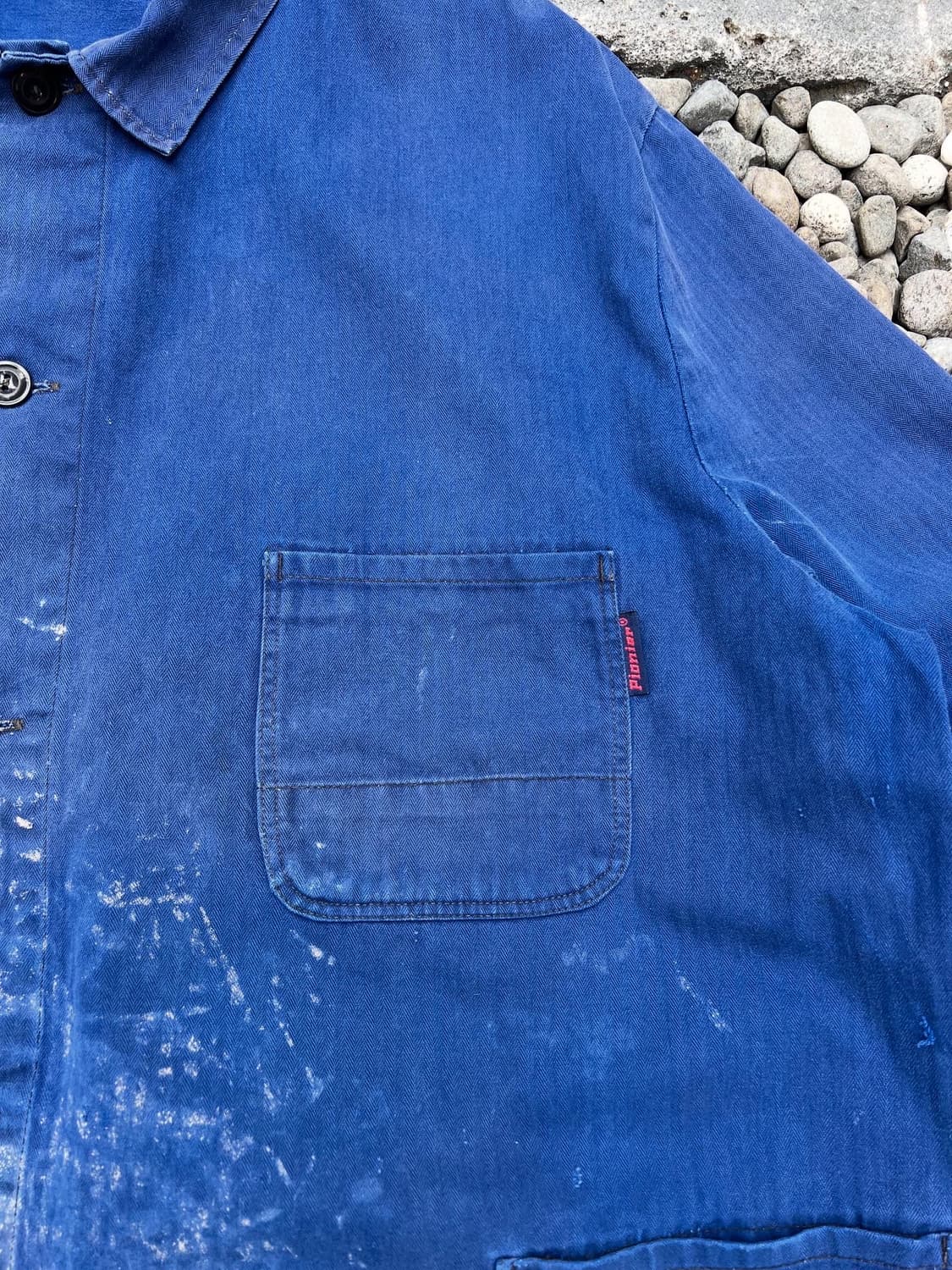 (BIG SIZE)HARD FADED WASHING HBT 헤링본워크자켓 상품이미지6