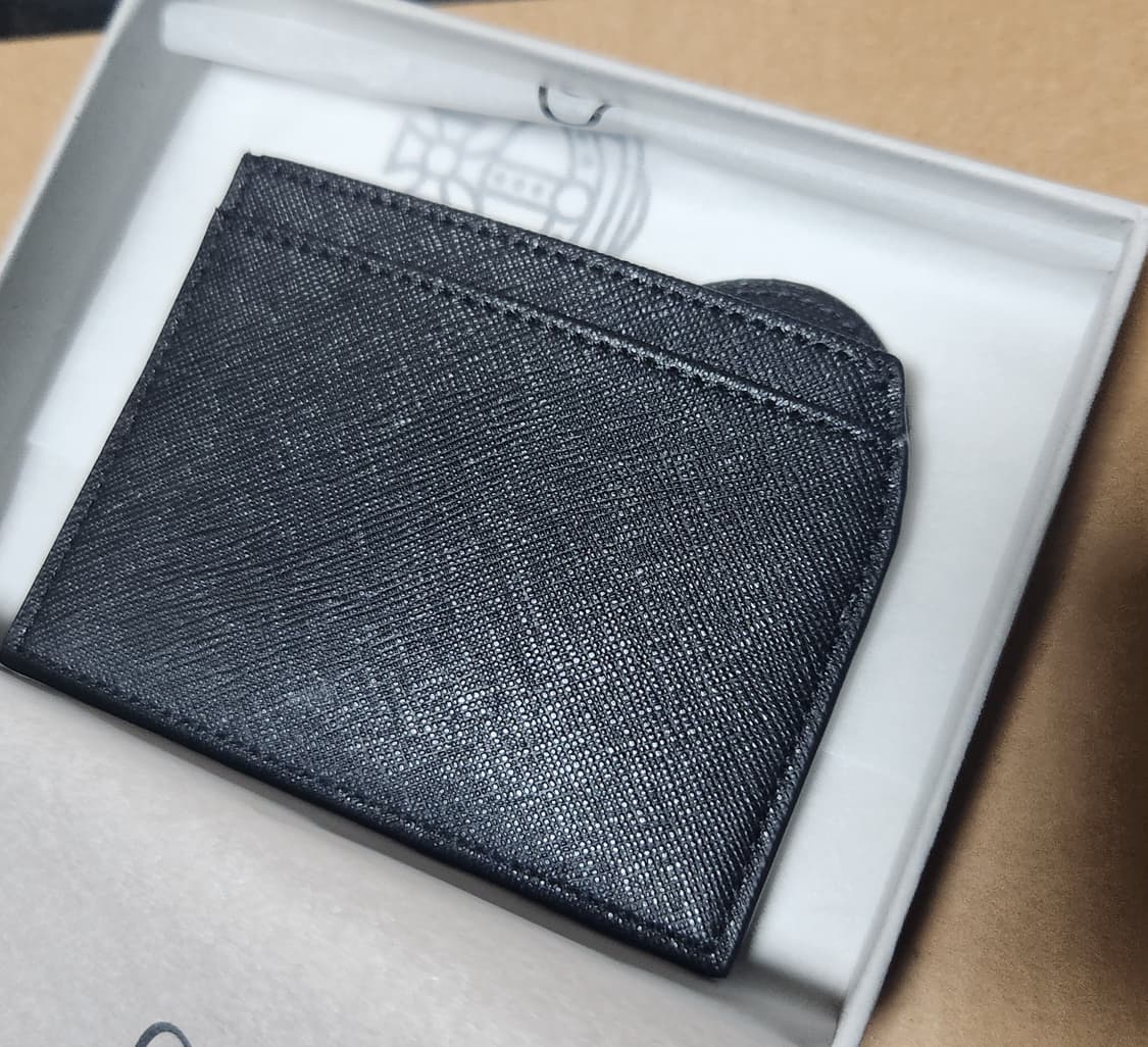 비비안웨스트우드 하트 쉐이프 카드지갑 블랙 상품이미지2