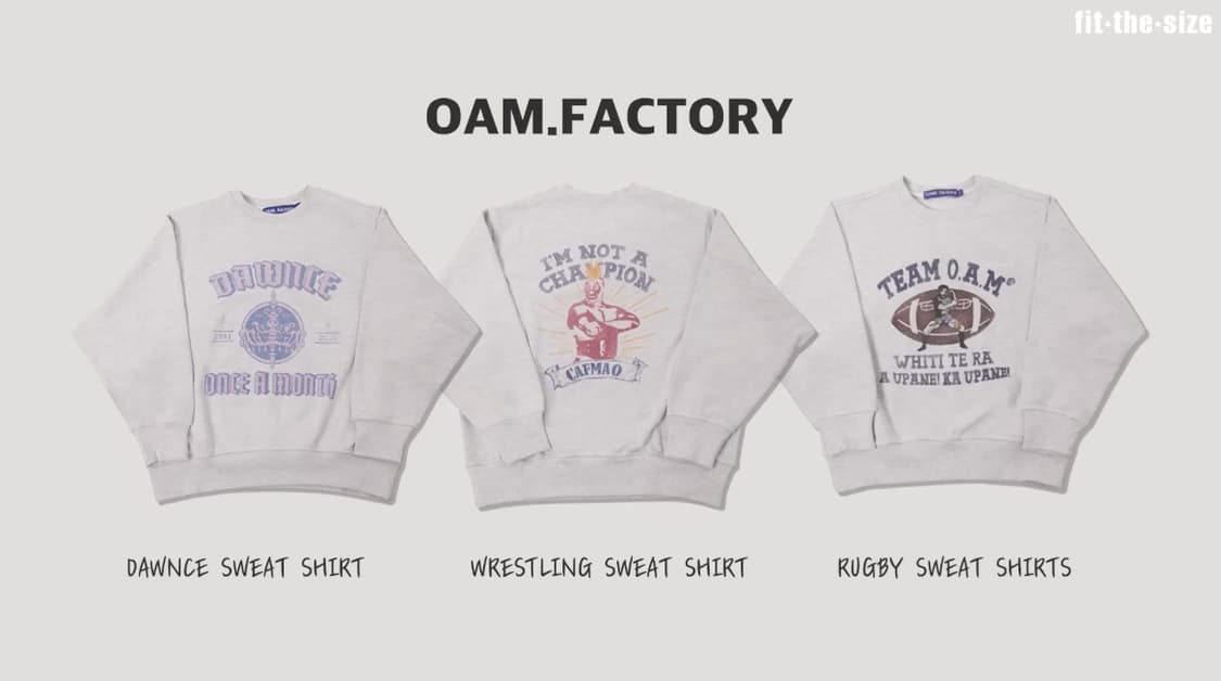 오에이엠팩토리 OAM Dawnce Sweat Shirt 사이즈 1 상품이미지6