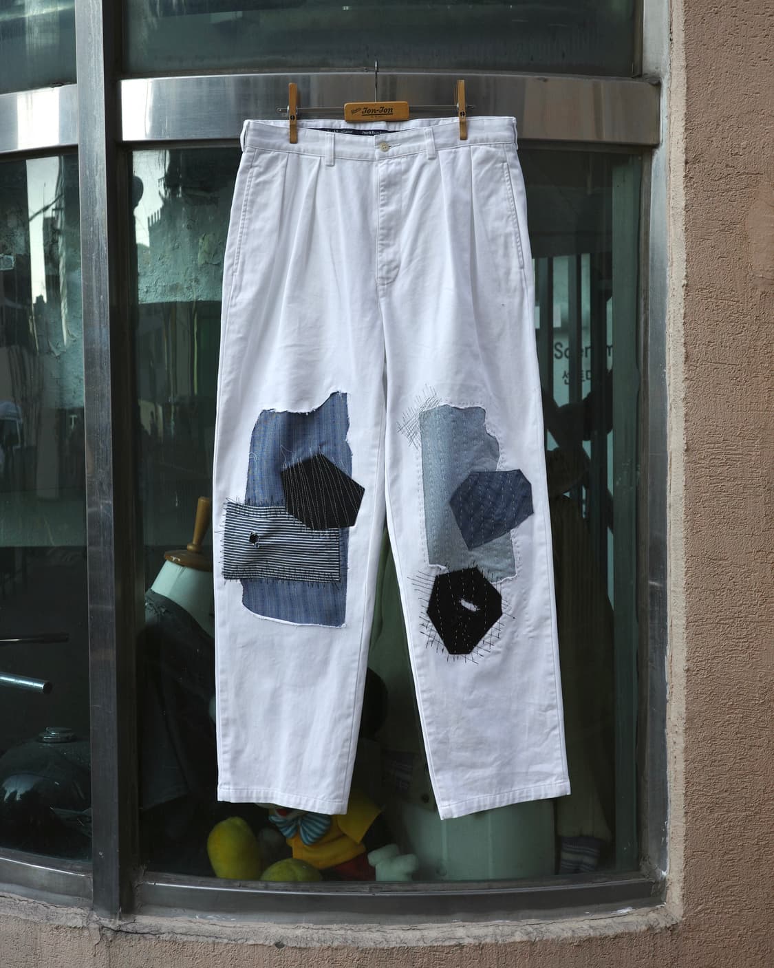 빈티지 리페어 패치워크 사시코 폴로 팬츠 상품이미지1