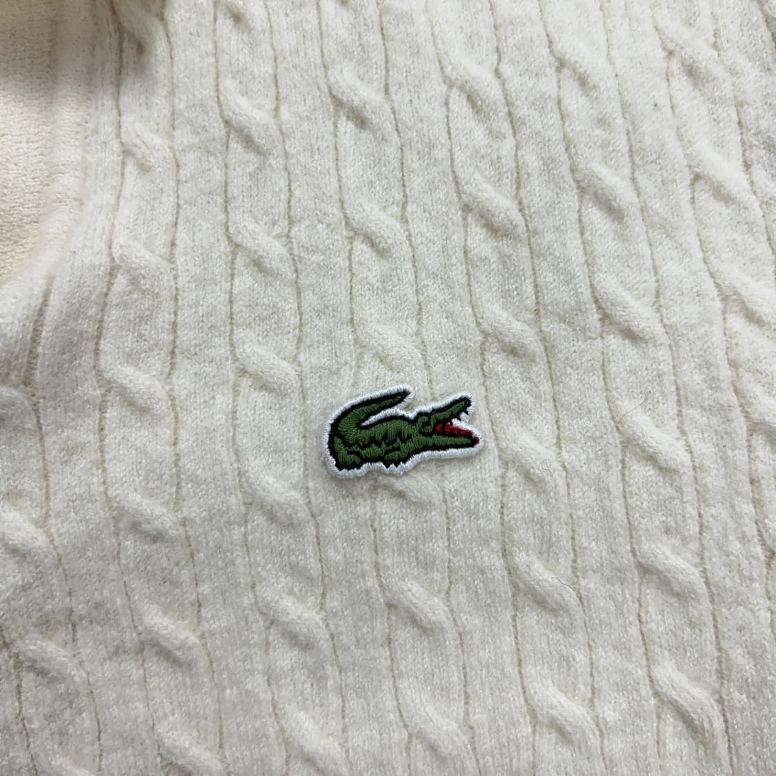 라코스테 우먼스 울 케이블 카라니트(34) 상품이미지4