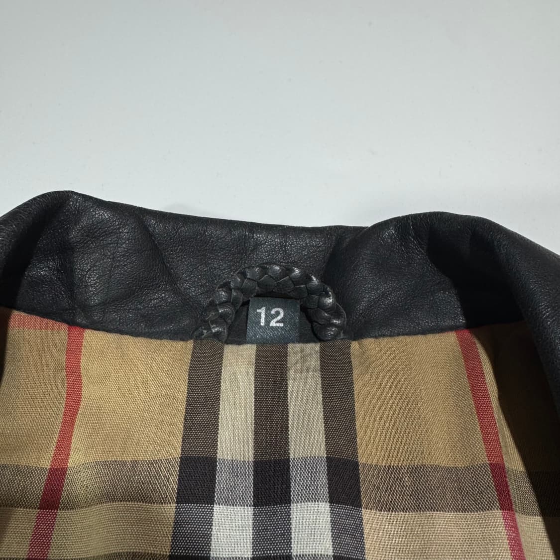 버버리 90's 블랙 롱 레더 자켓 상품이미지4