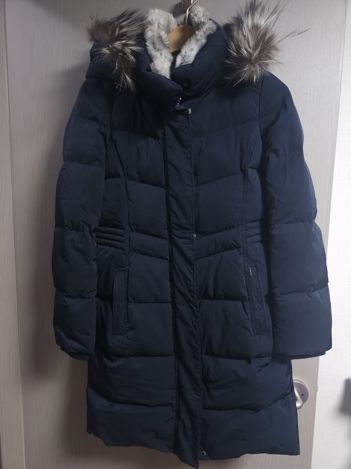 헤지스 거위털 롱패딩, XS 상품이미지1