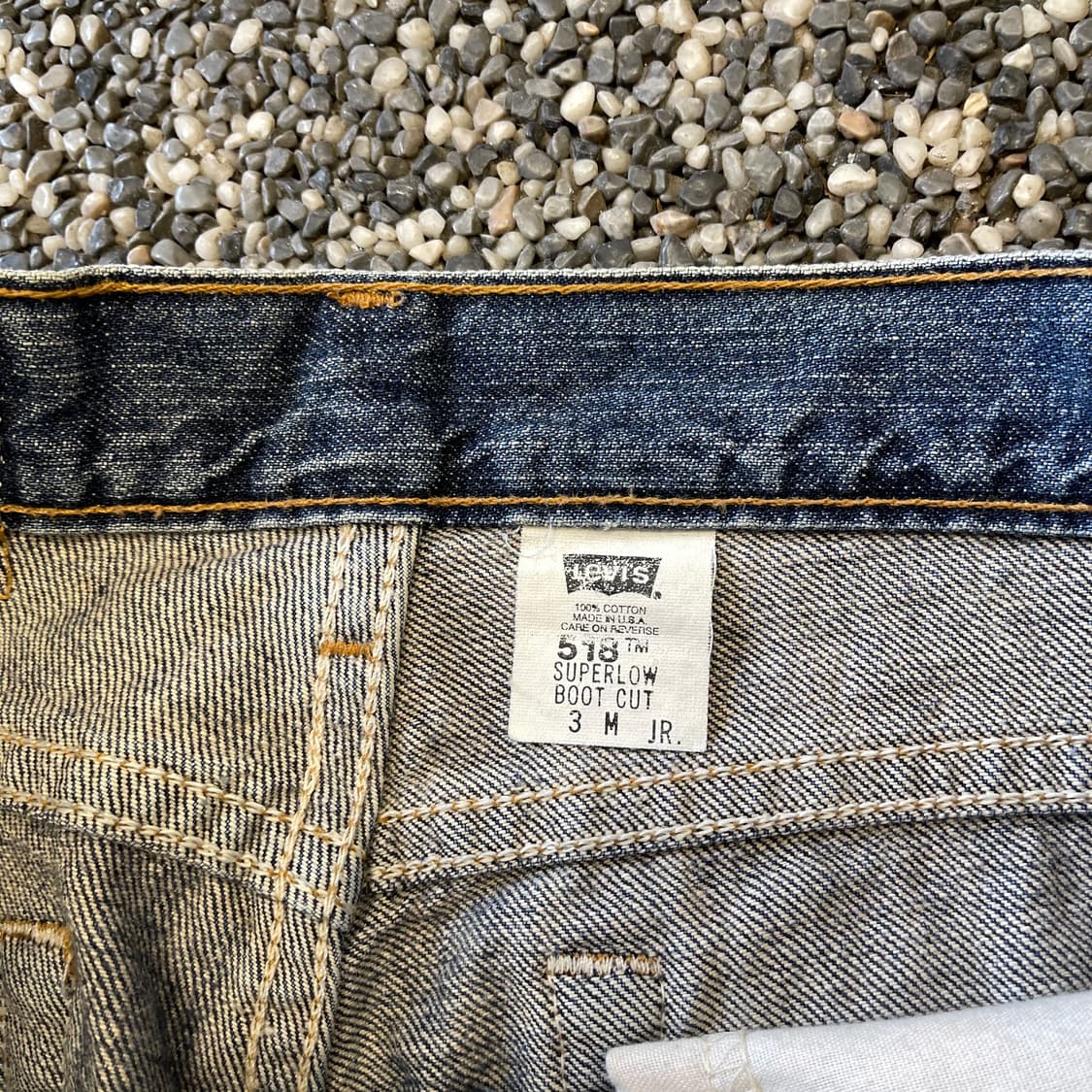 리바이스 518 슈퍼 로우 부츠컷 데님 made in USA (28) 상품이미지5