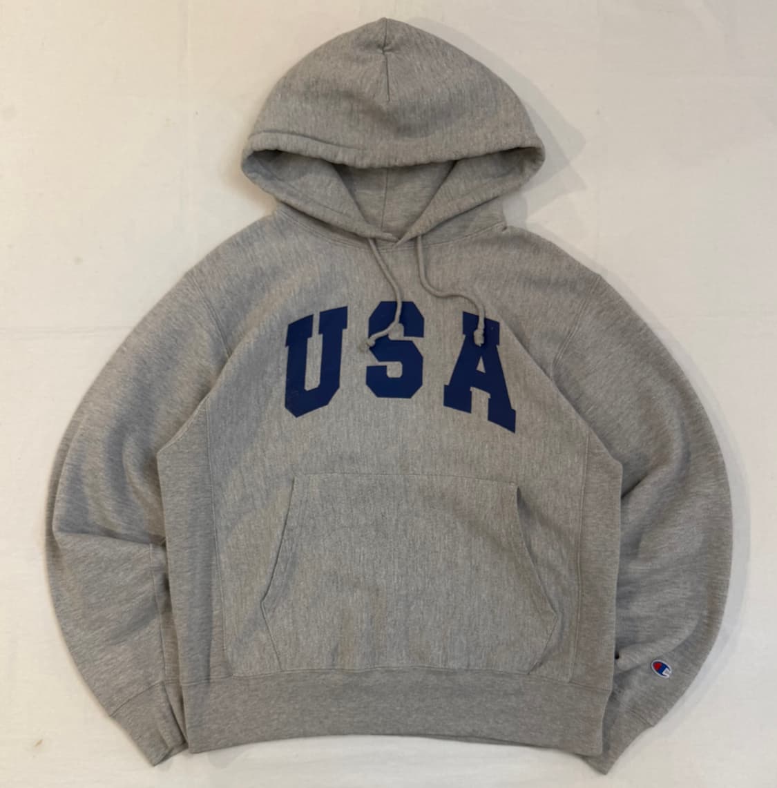 00s 챔피온 리버스위브 USA 후드티 그레이 상품이미지1