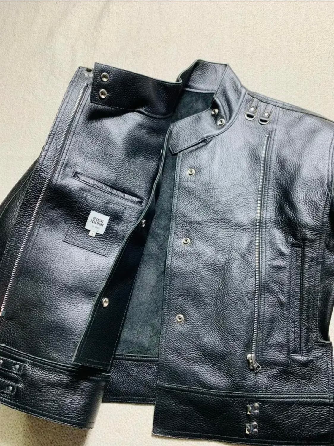 오프닝세레모니 가죽자켓 레더자켓 바이크자켓 바이커자켓  상품이미지1
