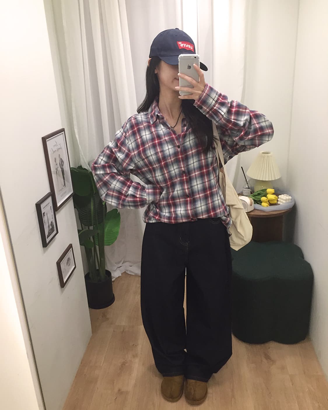 공용 GAP 체크셔츠 95~100 상품이미지1