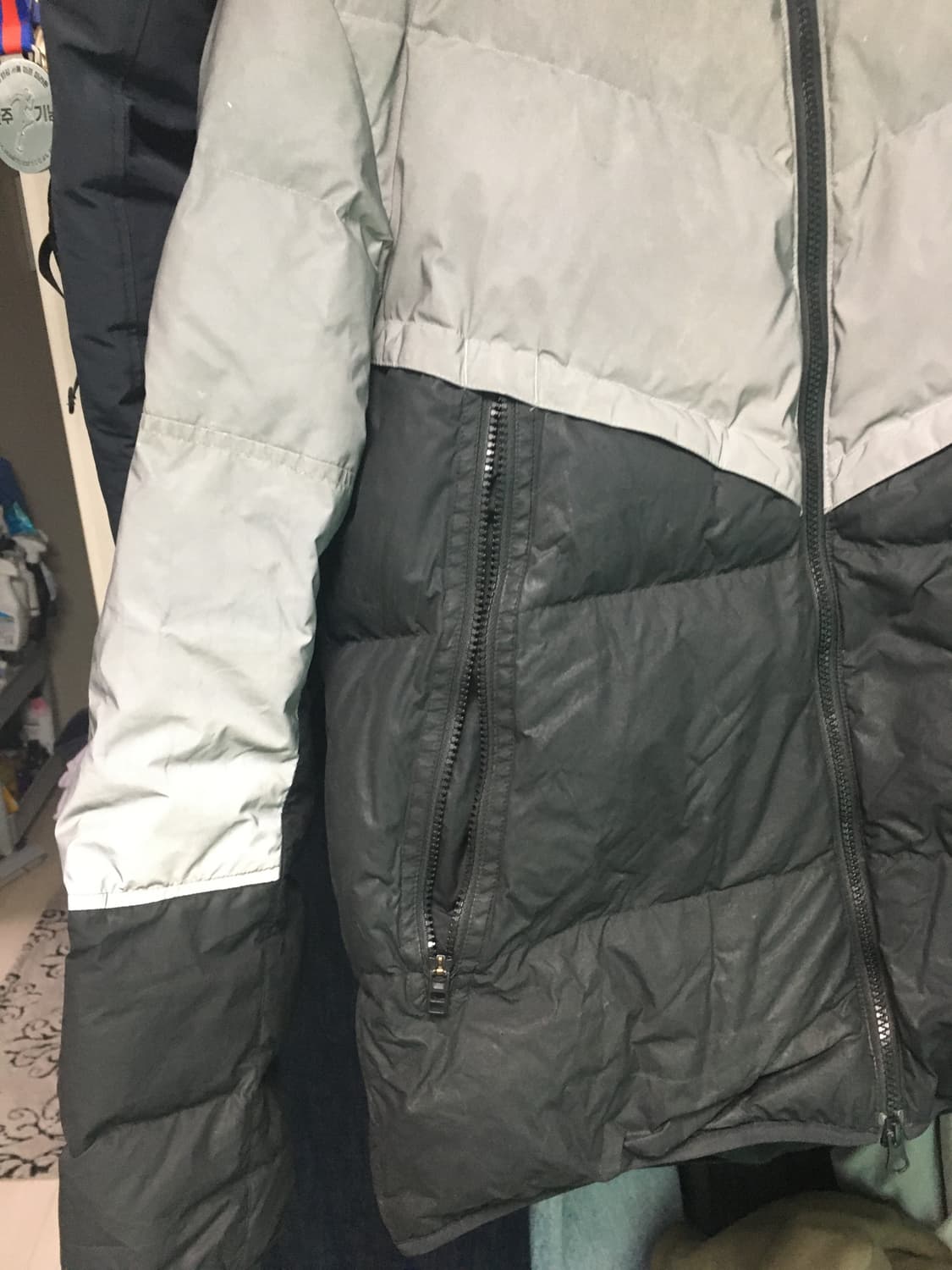 나이키 리플렉티브 윈드러너 패딩 회색/검정 L 상품이미지2