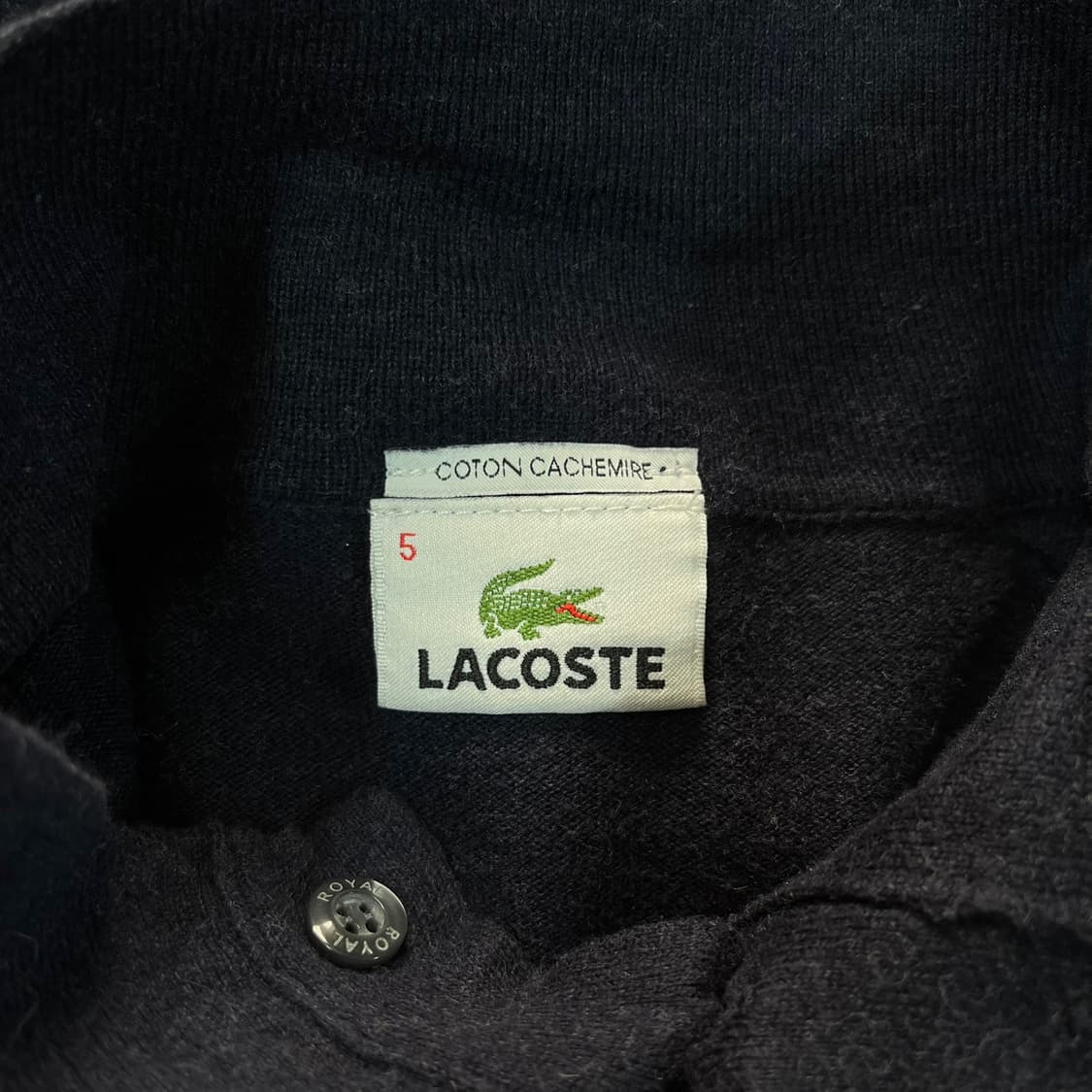 [105] 라코스테 코튼 캐시미어 하프 버튼 니트 상품이미지6