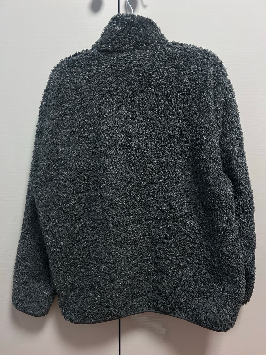 유니클로 양털 후리스 집업 L 그레이 상품이미지3