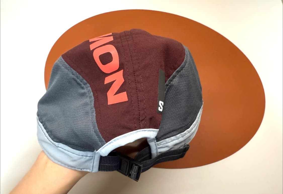 살로몬 트레일 캡 모자 버건디/그레이 상품이미지2