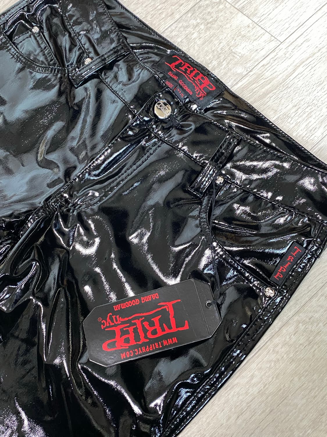 Tripp nyc pvc vinyl low waist pant 상품이미지4