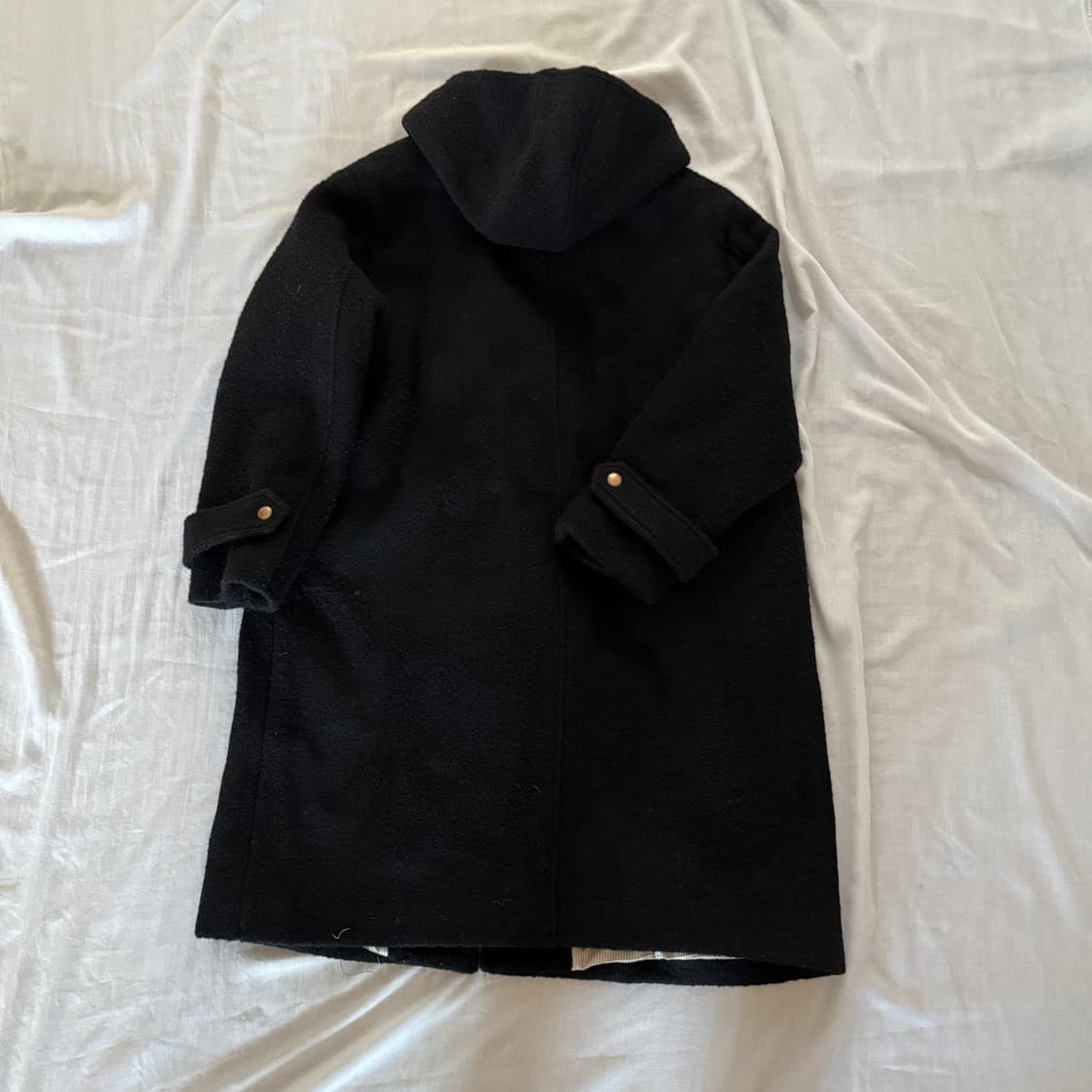 시엔느 스웨디시 노어 블랙 롱 후드 코트 상품이미지7