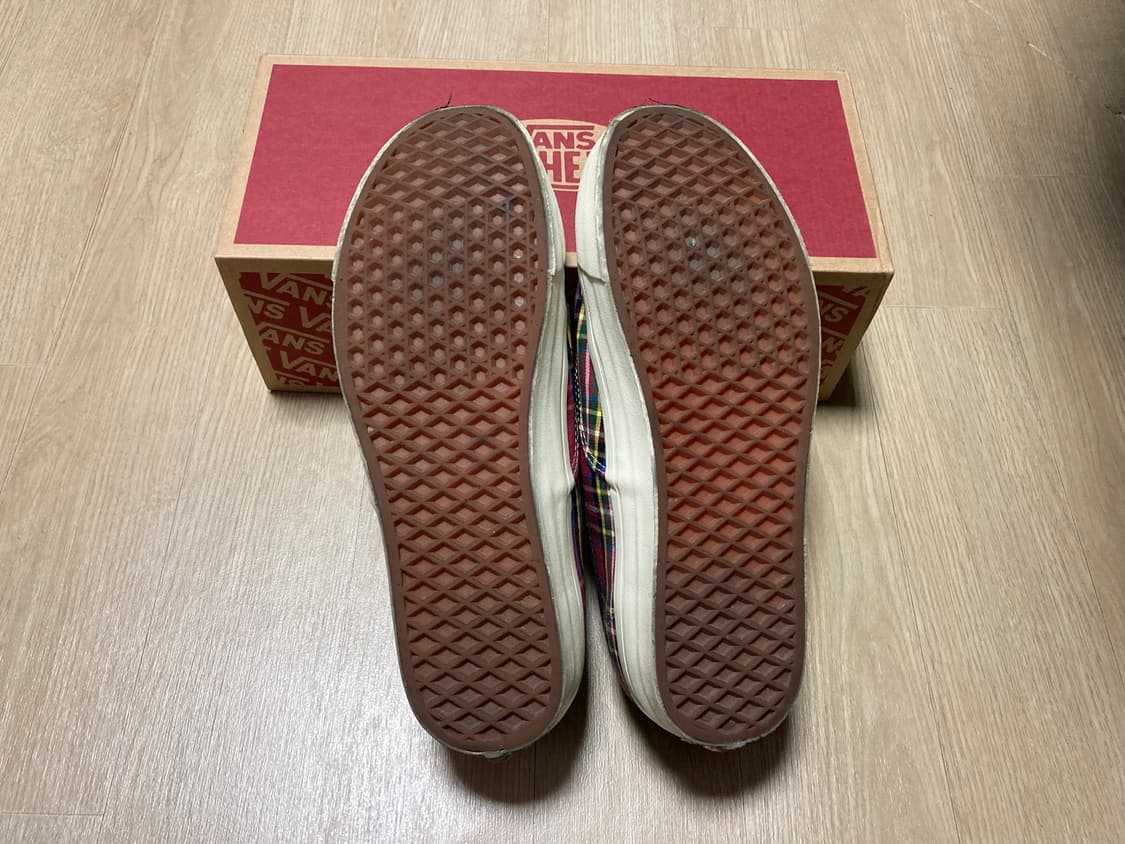 [285] 반스 어센틱 애너하임 팩토리 / 플레이드 레드 상품이미지6