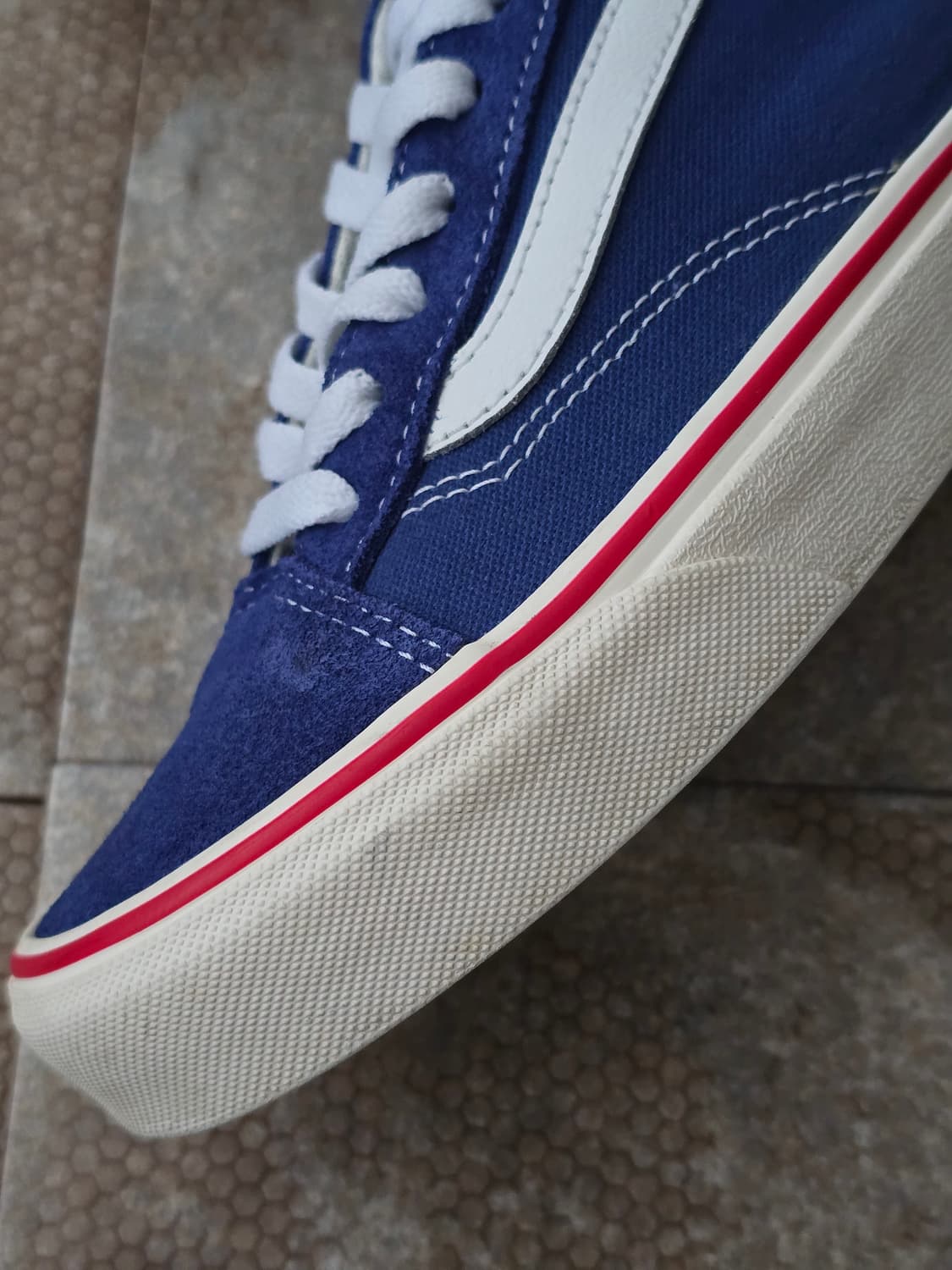 (260)반스 스타일 36 블루 화이트 상품이미지4