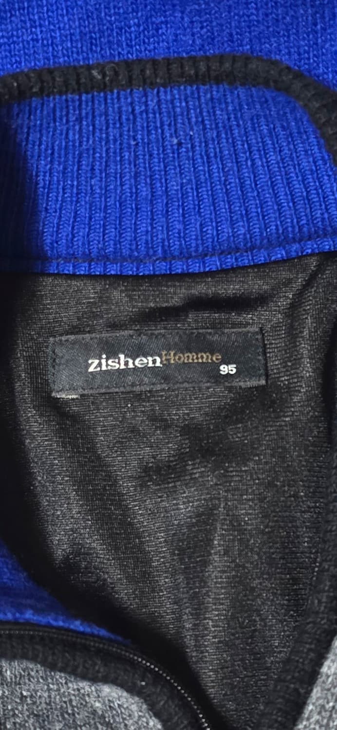 Zishen Homme 남성 배색 반집업 니트 95 상품이미지3