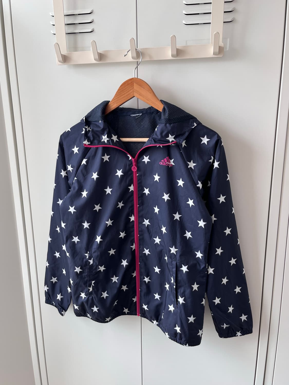 (Rare) Adidas 아디다스 네이비핑크 별 바람막이 대장 상품이미지7