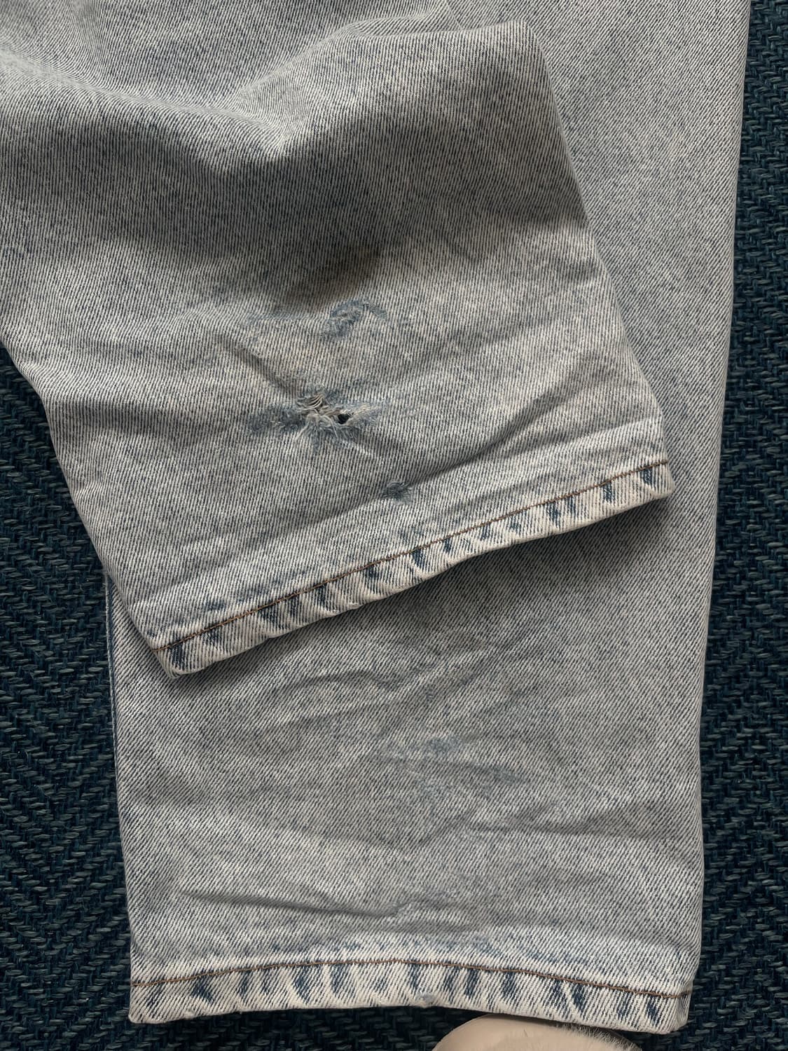 (32) 퍼킹어썸 배기진 연청 데님 상품이미지5