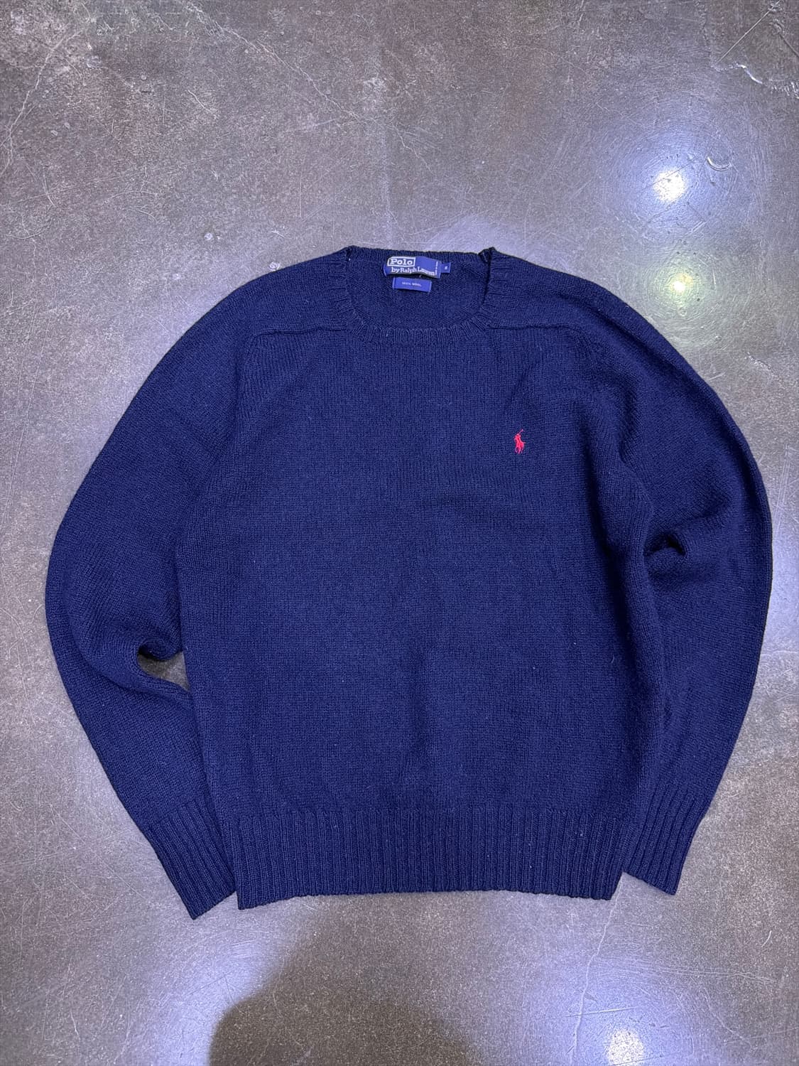 폴로 랄프로렌 울 니트 스웨터 네이비 S 상품이미지1