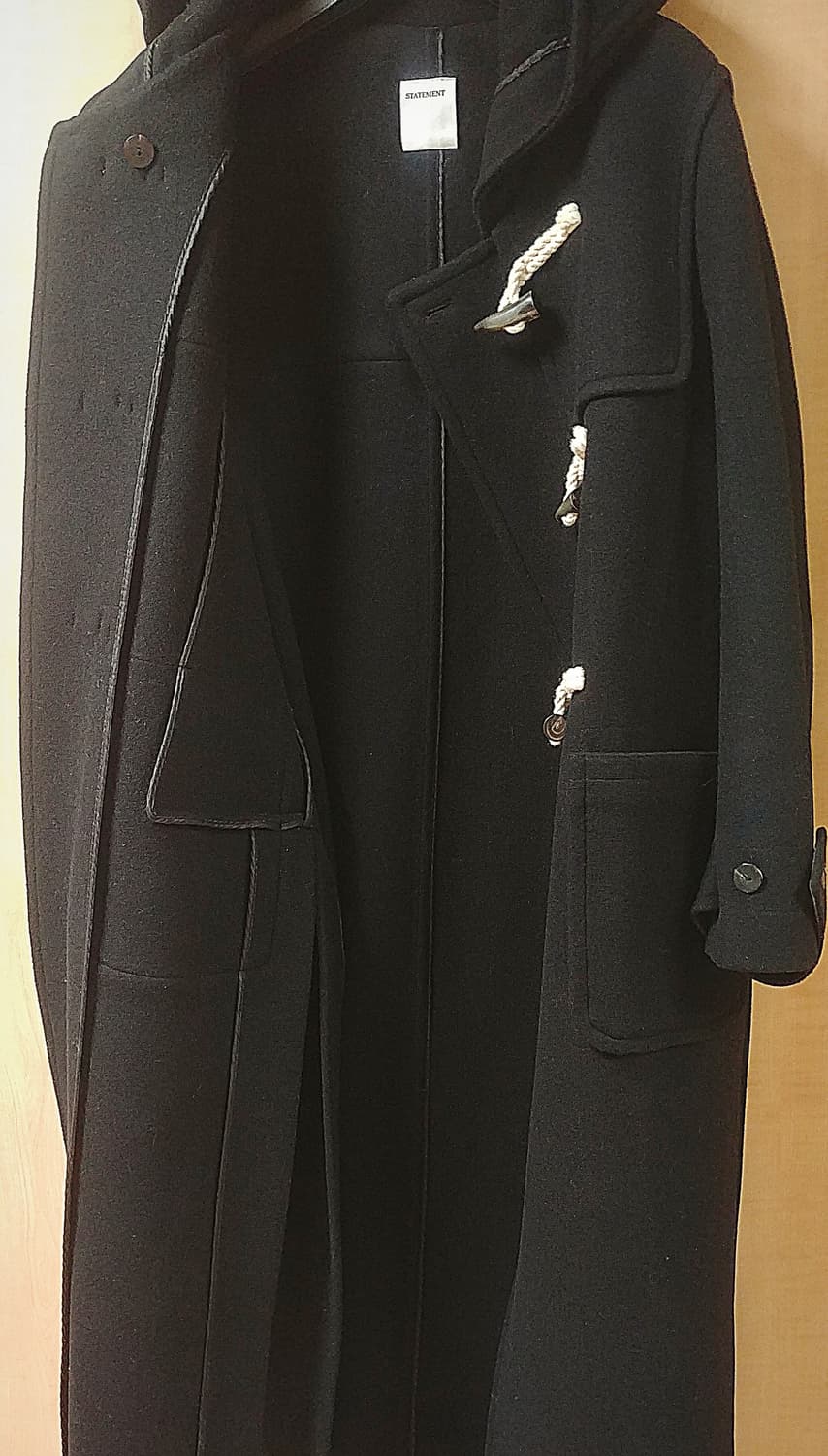 도매브랜드 Statement /더플 롱코트 블랙칼라  상품이미지6