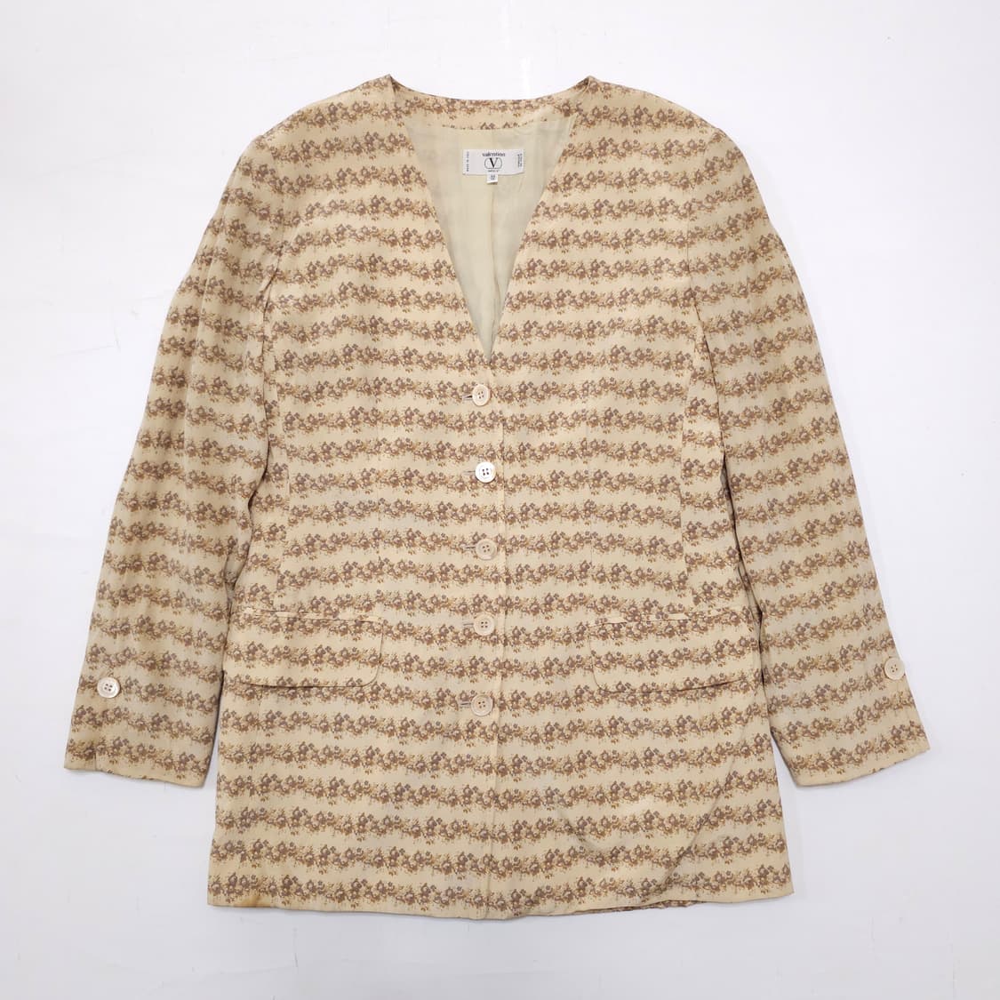 발렌티노 플라워 패턴 실크 자켓 상품이미지1