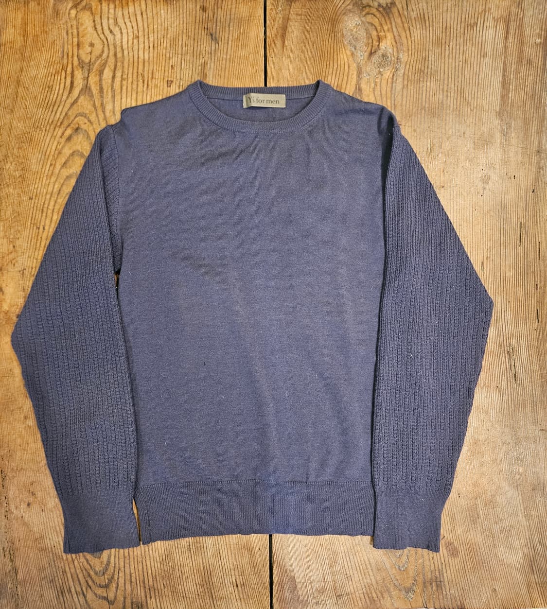 요지 야마모토 라운드 울 니트 상품이미지1