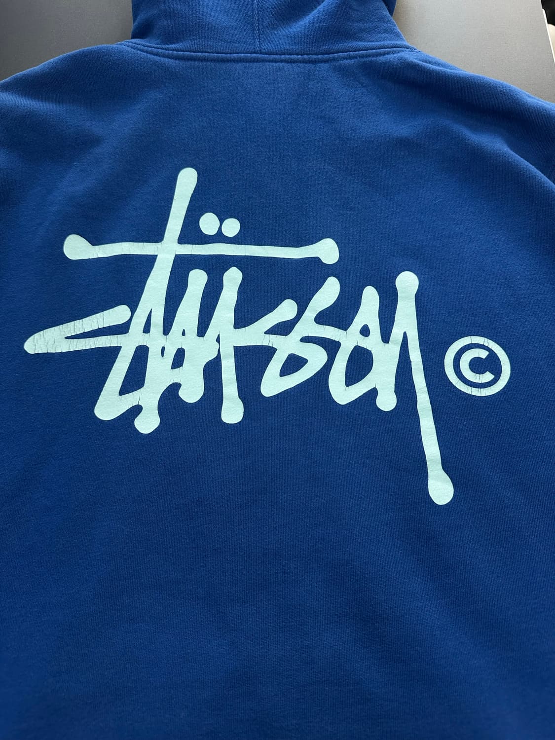 스투시 빅로고 블루민트 후드티 상품이미지9