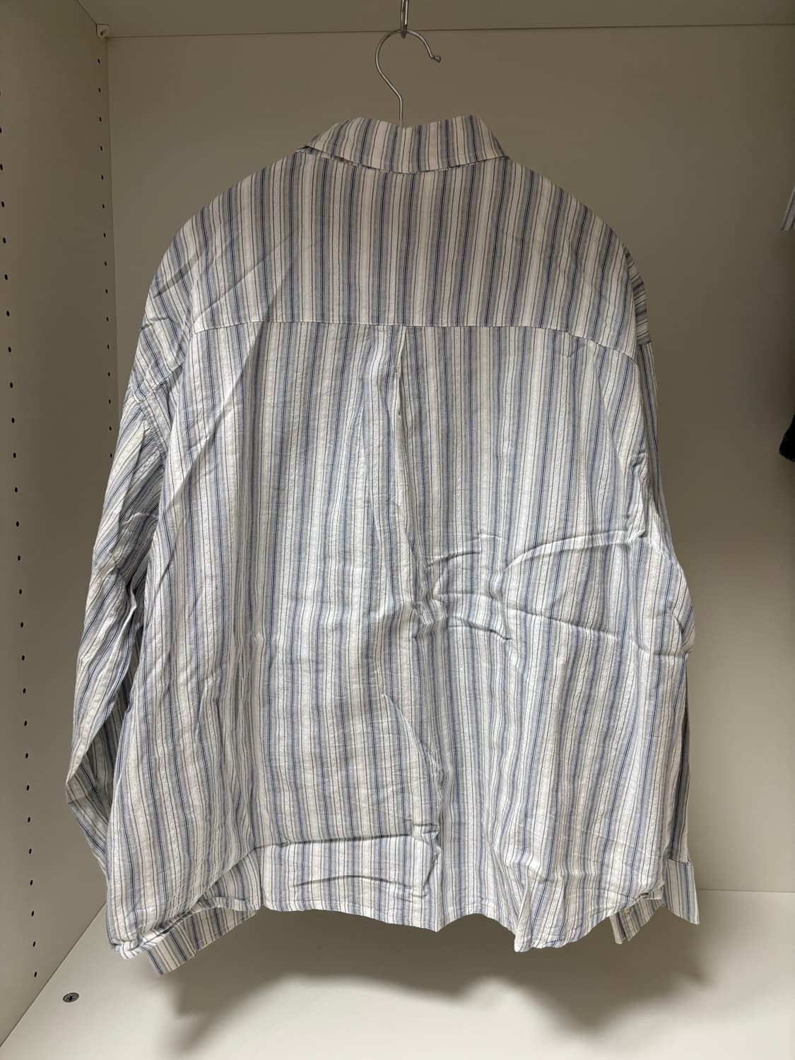 faerie 샵페어리 소프트 스트라이프 셔츠 스카이블루 레이스 하늘 상품이미지2