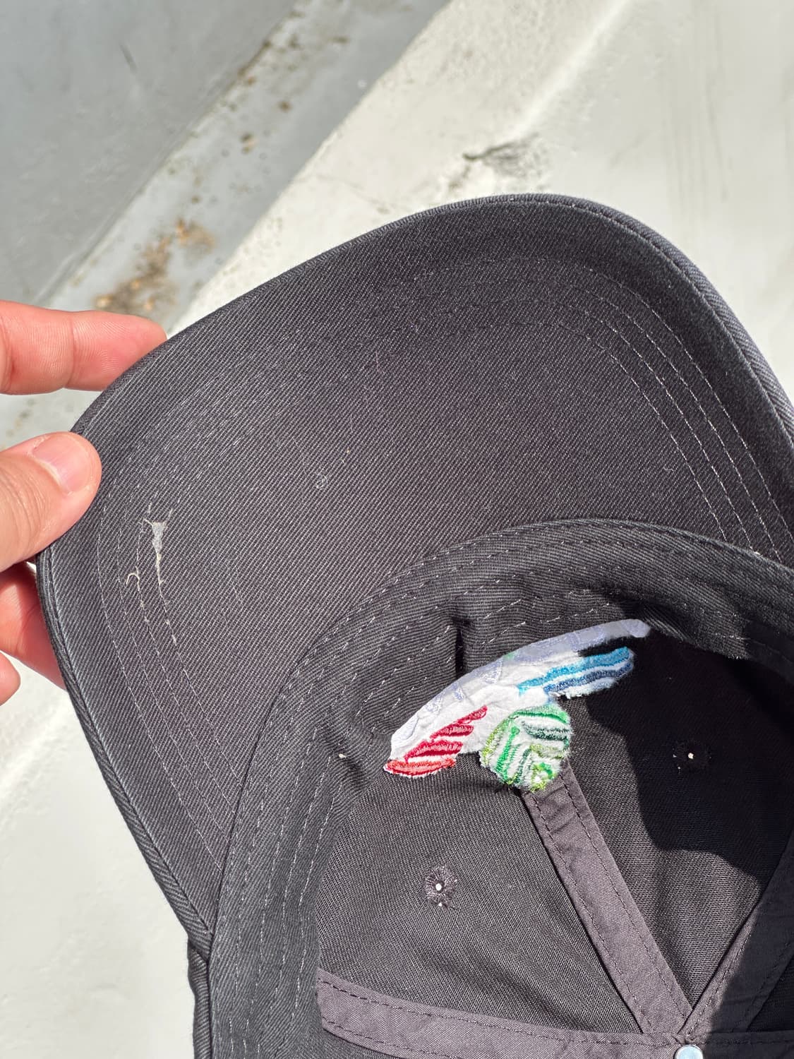 [F] CONAGRA 로고 빈티지 블랙 볼캡 모자 상품이미지5