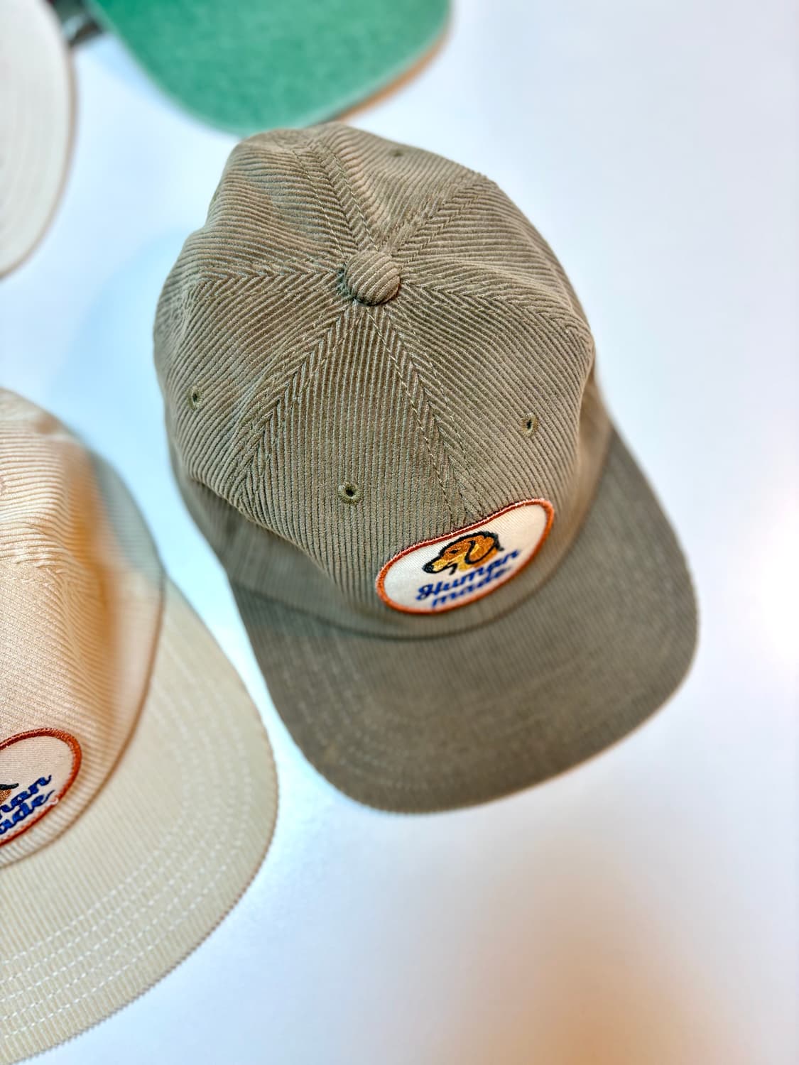 휴먼메이드 코듀로이 캡 - 카키 상품이미지1