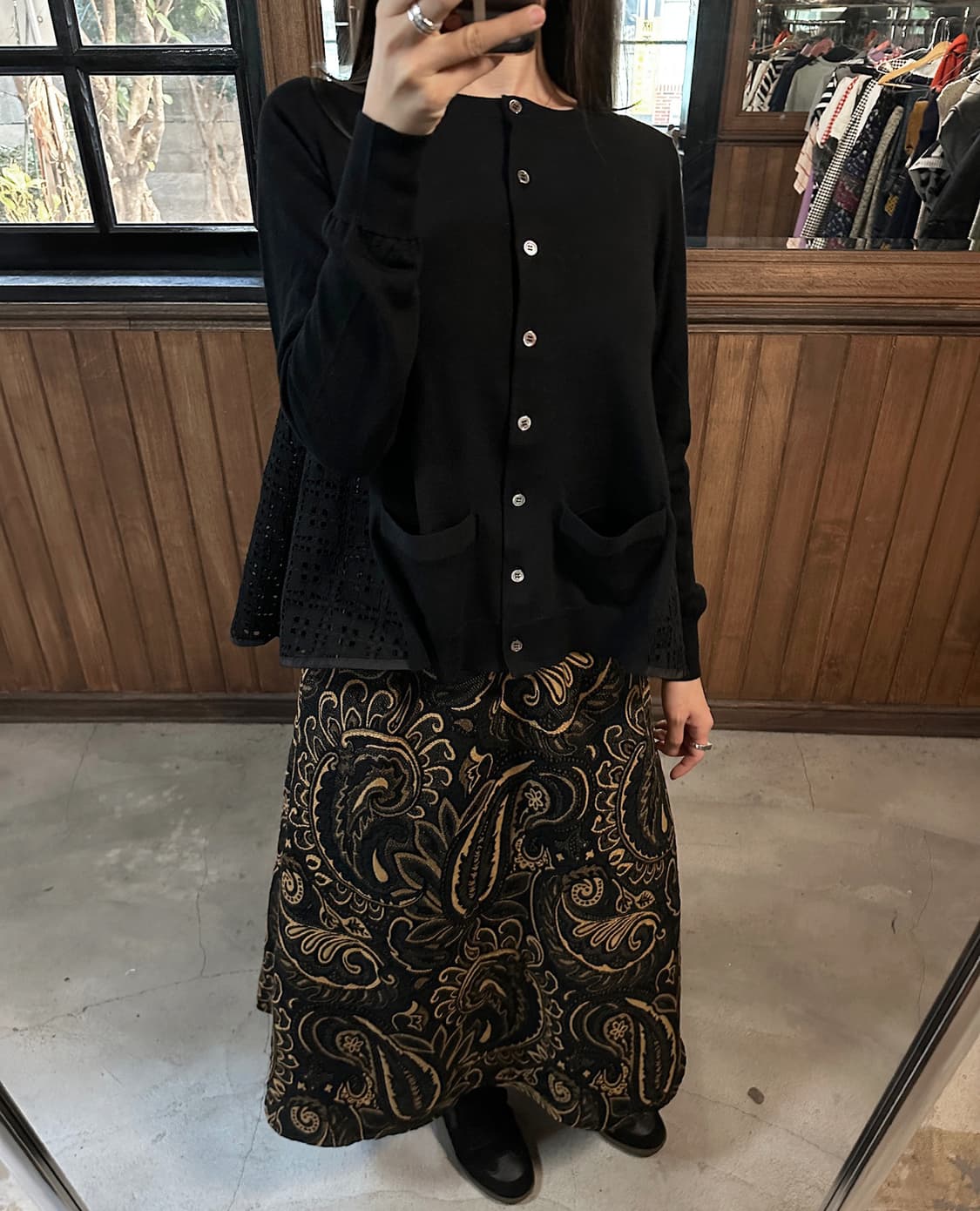 SACAI LUCK hole lace cardigan 상품이미지3