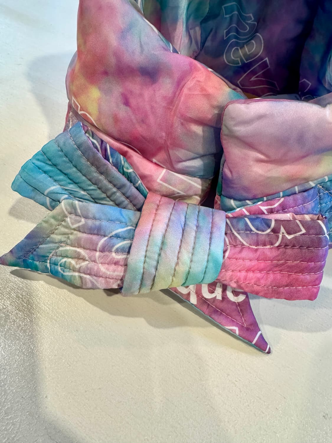 타이다이 프린트 패딩후드 상품이미지6