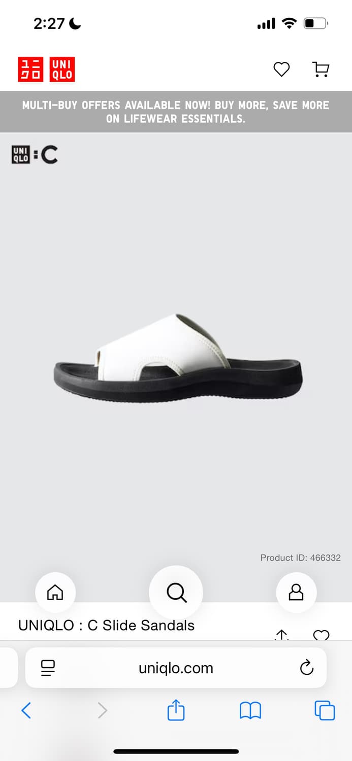 Uniqlo c 유니클로씨 슬리퍼 (225-235) 상품이미지3