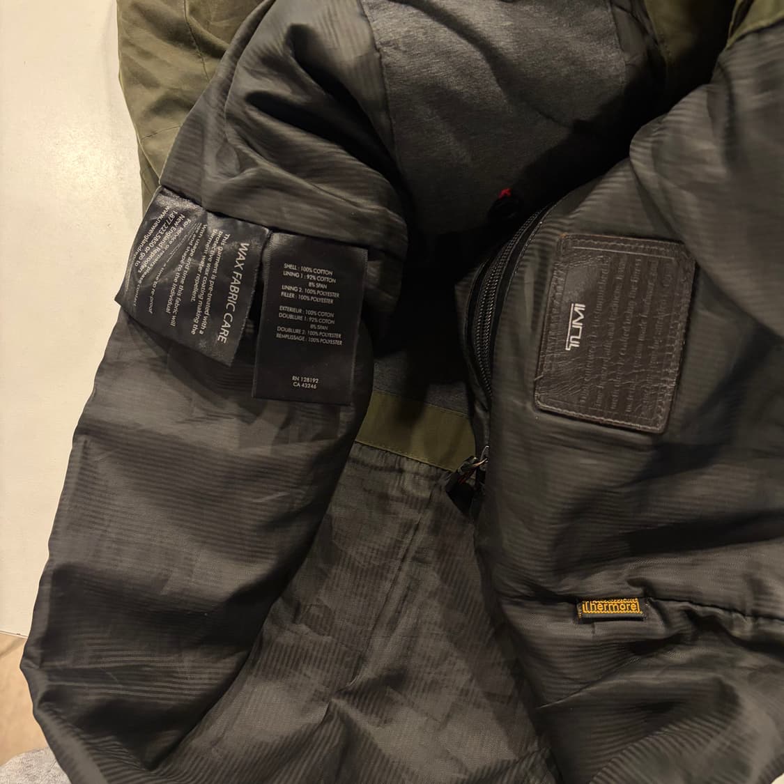 [L] 투미 TUMI 왁스 코팅 필드 자켓 카키 D370 상품이미지7