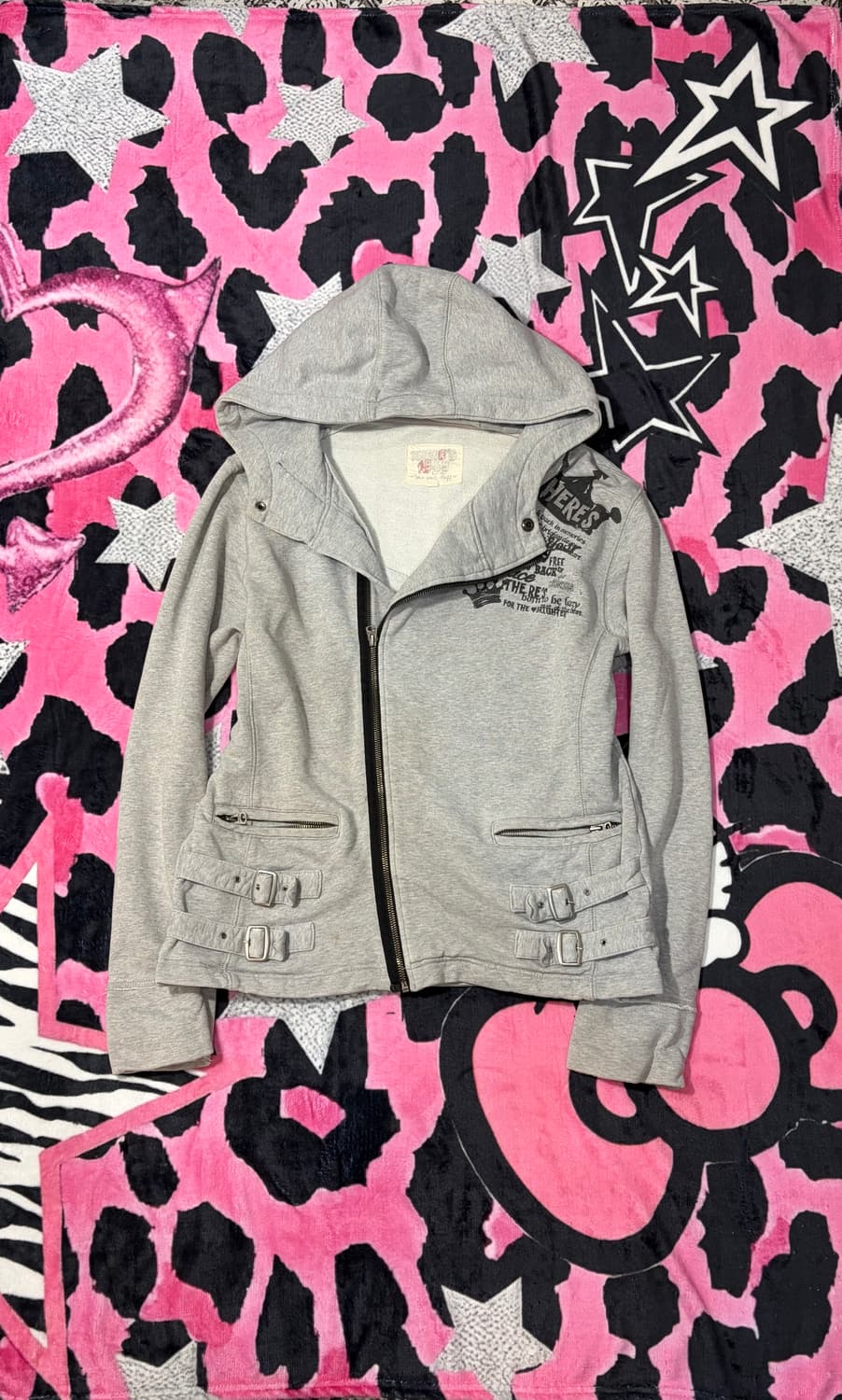 00's bias zipper buckle hoodie zip-up  상품이미지1