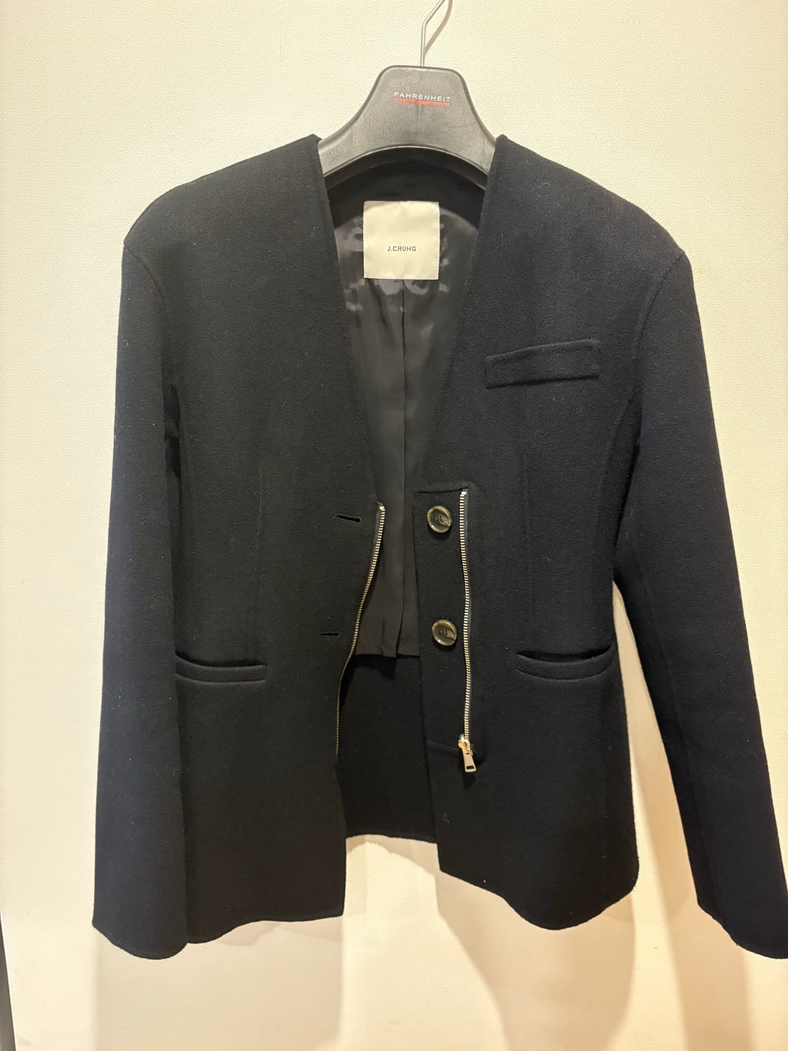 제이청 블랙 자켓 슬림핏 상품이미지1
