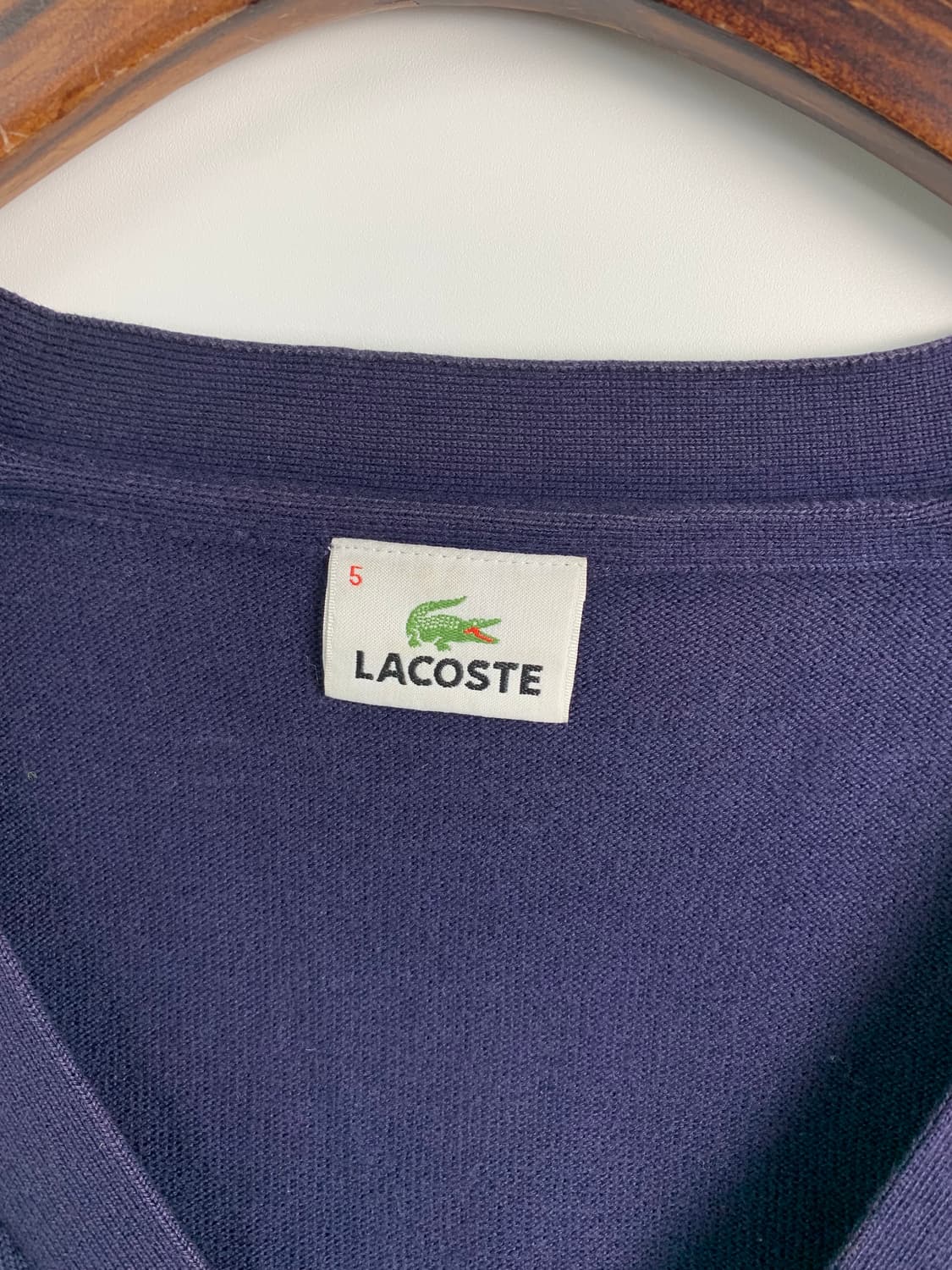 라코스테 자수로고 네이비 니트 가디건 상품이미지5