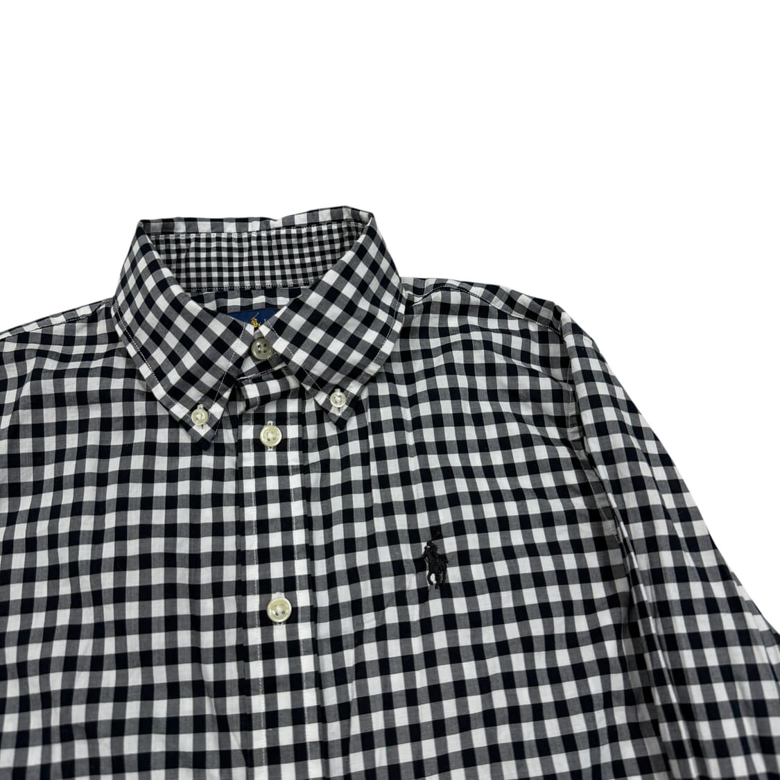 폴로 랄프로렌 여성 체크 셔츠 남방 블랙 2 상품이미지2